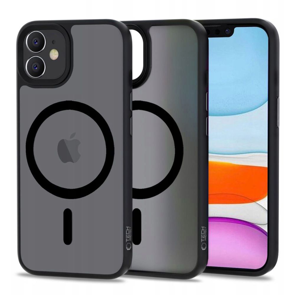 Apple iPhone 11 6.1'' Tech-Protect MagMat MagSafe Case Cover, Matte Black
