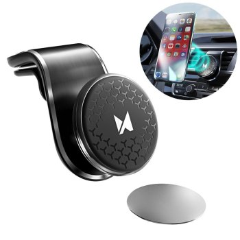 Wozinsky Universal Magnetic Car Bracket Mount Phone Holder for Air Outlet, Black