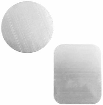 Metal Plates for Magnetic Phone Holder, Silver
