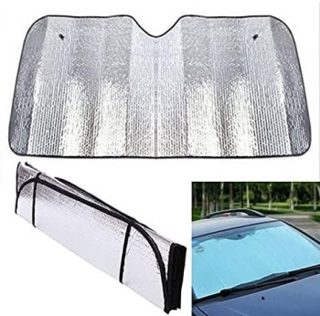 Double-Sided Car Windshield Sunshade Foldable Reflective Sun Visor Frost Protection