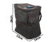 Leakproof Car Trash Can and Seat Back Organizer, Black