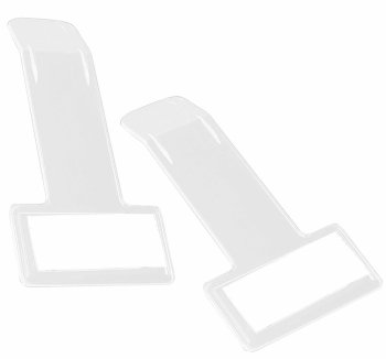 Car parking ticket holder clip, clear plastic, pack of 2