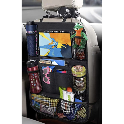 Xtrobb Backseat Car Organizer with Touch Screen Tablet Holder, Black (2)