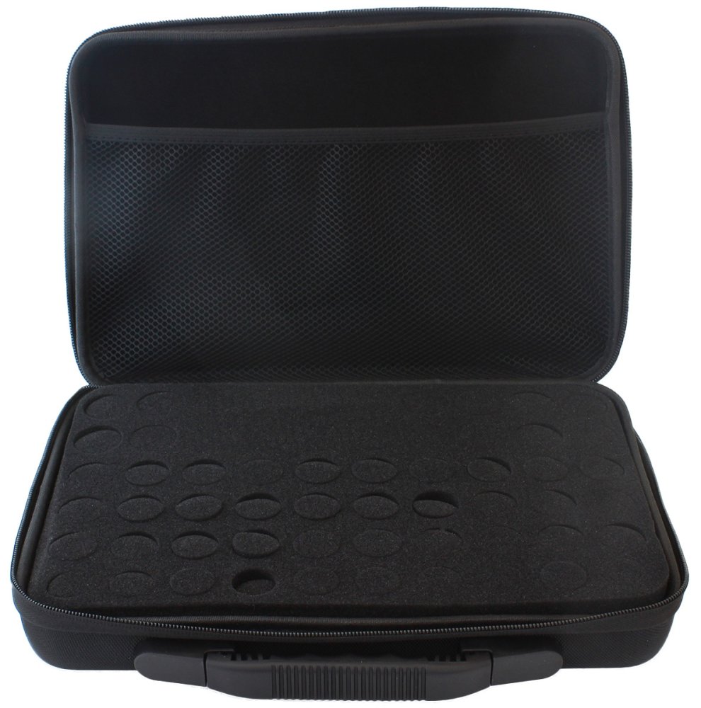 Hard Shell Nail Polish Organizer Storage Case for 60 Bottles, Black (1)