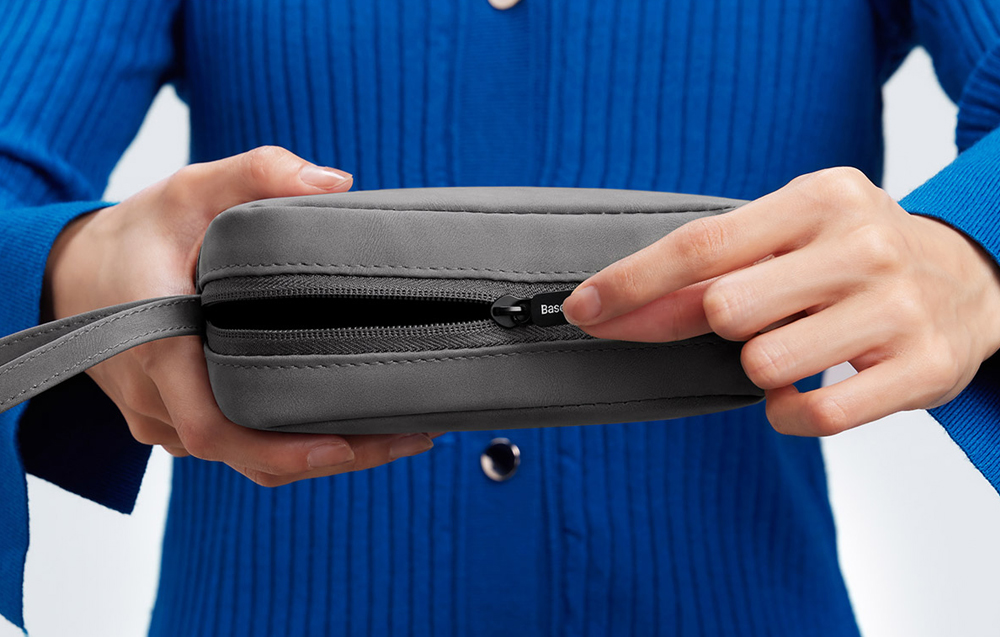 Baseus Case Cover Pocket Pouch Organaizer Storage Bag for Accessories, Grey (0)