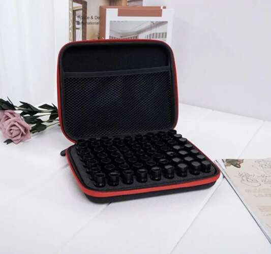 Soulima 22886 Nail Polish Organizer Case for 60 Bottles, Black (4)