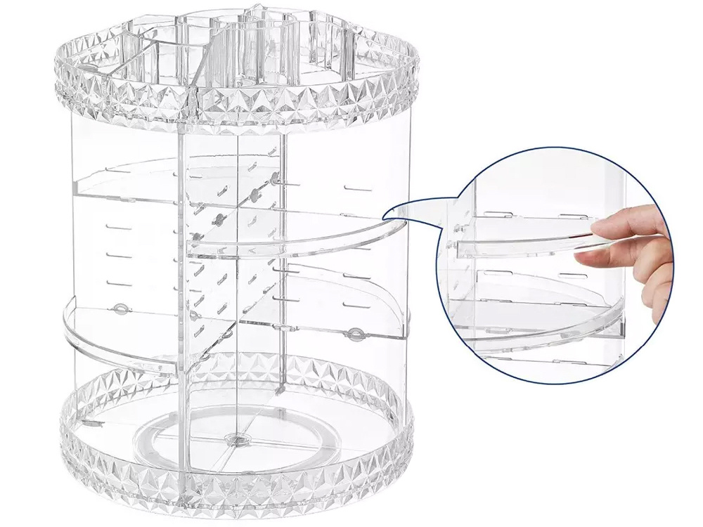 Rotatable Acrylic Cosmetics Organiser (7)