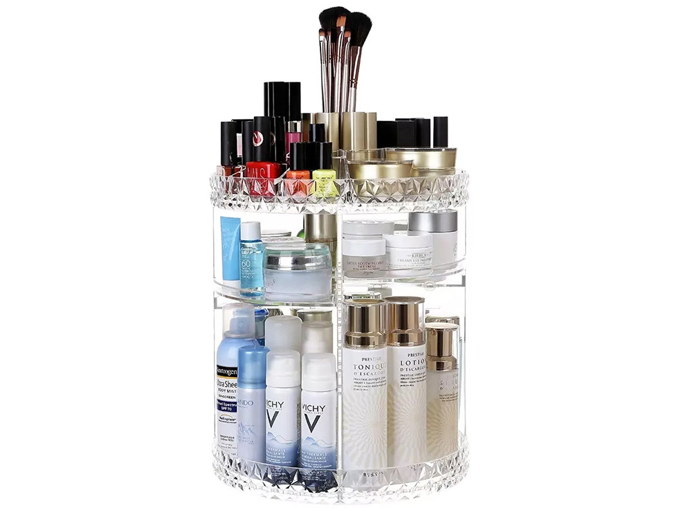 Rotatable Acrylic Cosmetics Organiser (12)