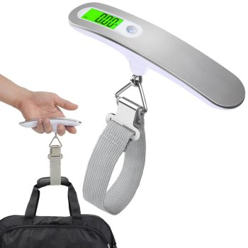 Portable Digital Luggage Scale for Travel, 50kg Capacity