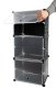 Multilevel Modular Shoe Rack Shelf Stand Organizer, 6 Shelves