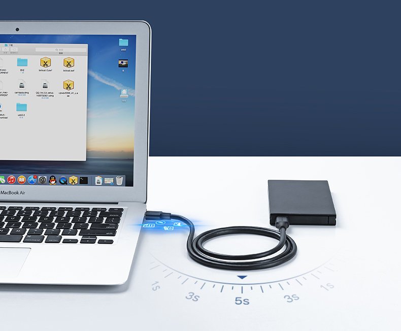 Ugreen USB Type A (Male) - USB Type A (Male) 3.2 Cable 1 m, Black (1)