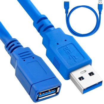 USB 3.0 extension cable, shielded adapter, 1.5m