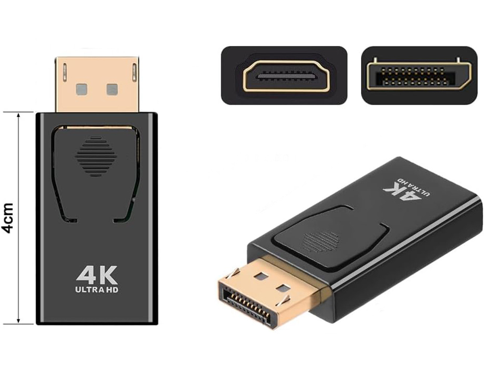 DisplayPort to HDMI Adapter 4K Ultra HD, DP to HDMI Converter (0)