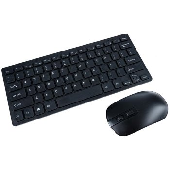 Compact wireless keyboard and mouse