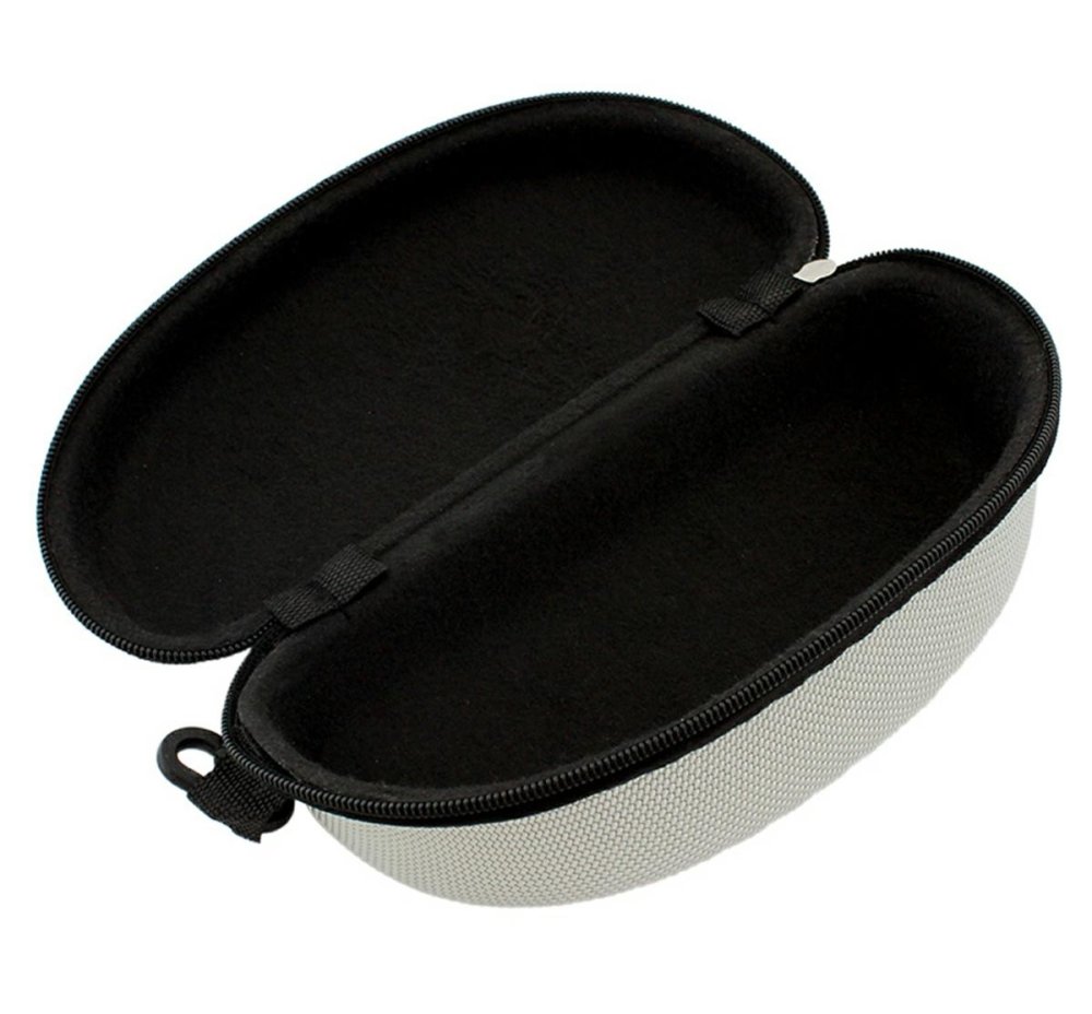 Protective Hard Shell Glasses Case with Zipper, Grey (2)