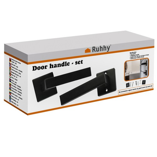 Interior Door Handle Set Ruhhy 21937, Matte Black (0)