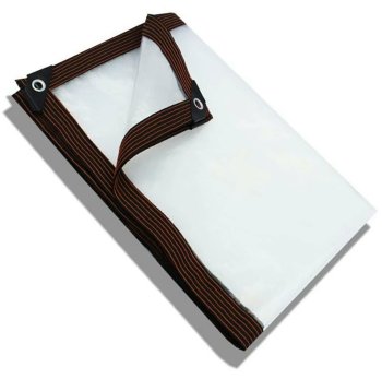 Garden Protective Tarp 2x3.2 m, white with black edging