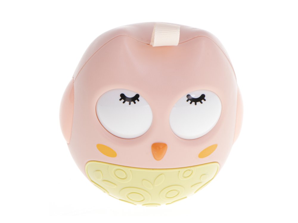 Kid's Educational Sensory Tumbler Toy Roly-poly Rattle "Owl", Pink (2)