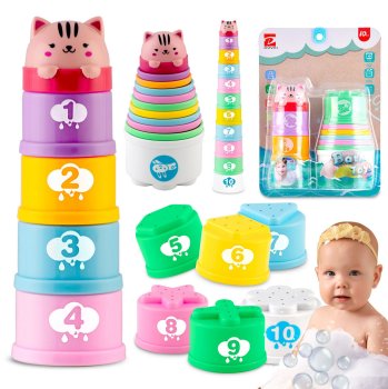 Ricokids Developmental Bath Toy Stacking Cups RK-752