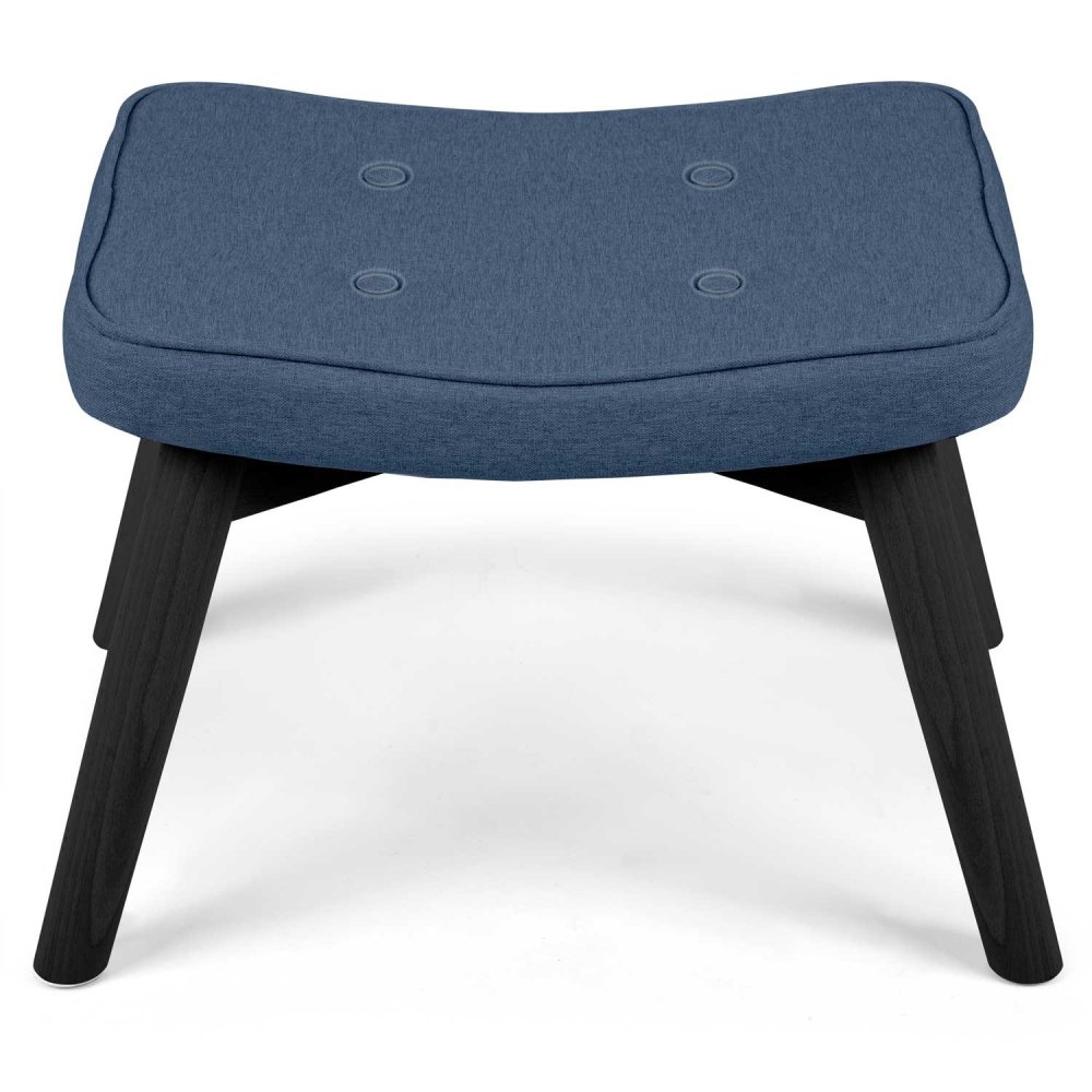 Sofotel Norse Scandinavian Footstool and Pouf, Navy Blue (1)