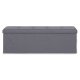 Storage Ottoman Bench 111x38 cm Upholstered ModernHome, dark grey