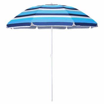 Large 180cm Garden Beach Umbrella with Tilt Function