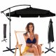 Large Cantilever Garden Parasol 290 cm, black
