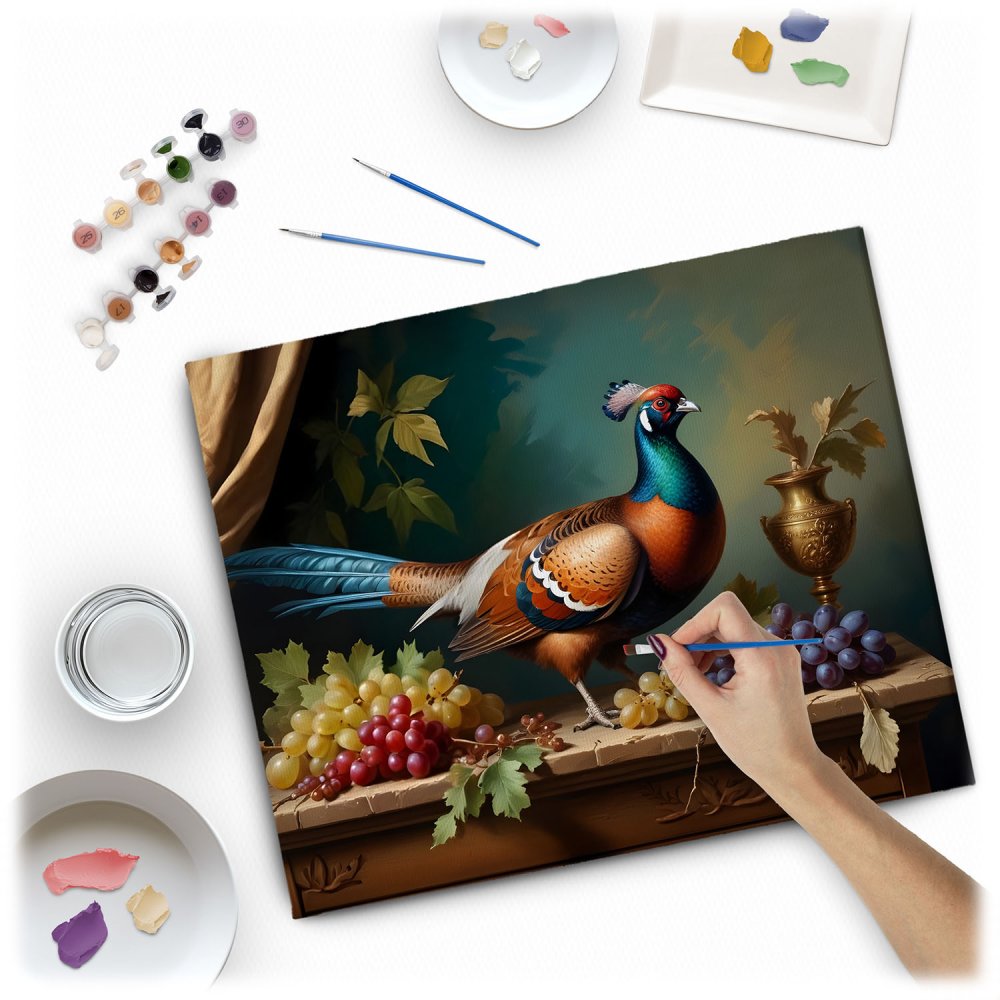 Massido Paint by Numbers Kit 40x50 cm - Vibrant Pheasant Art (0)