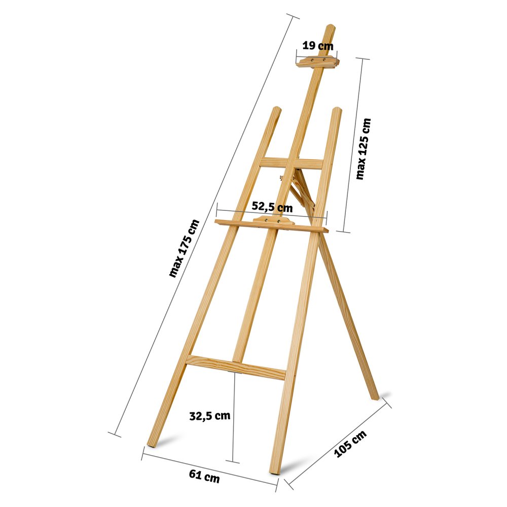 Massido MS-989 175cm Artist Easel for Painting - Premium Quality Art Supplies (1)