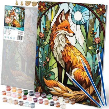 Massido Paint by Numbers Kit 40x50 cm Little Fox