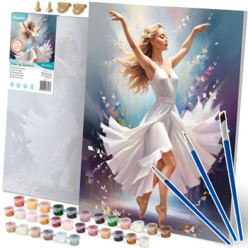 Massido Paint by Numbers 40x50 cm - Dancing Woman Art Kit