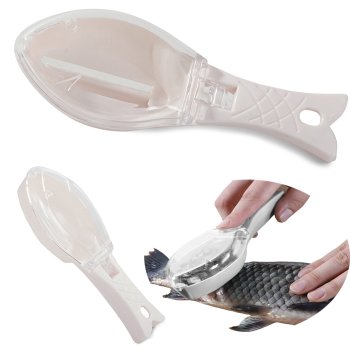Fish Scraper Peeler Scallion Knife Container