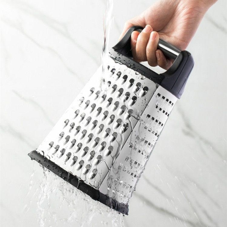 4-Sided Stainless Steel Box Grater for Vegetables and Cheese 22 cm (0)
