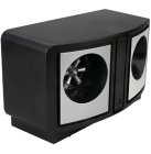 Dualsonic electronic ultrasonic pest and rodent repeller, black