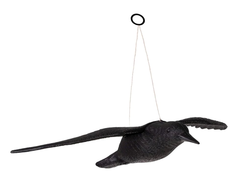 Flying Raven Bird Scarer Decoy for Gardens and Balconies (0)