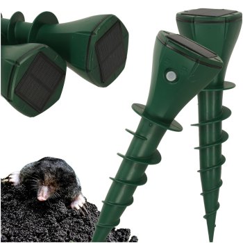 Solar Mole and Rodent Repeller, 2 pcs, Green