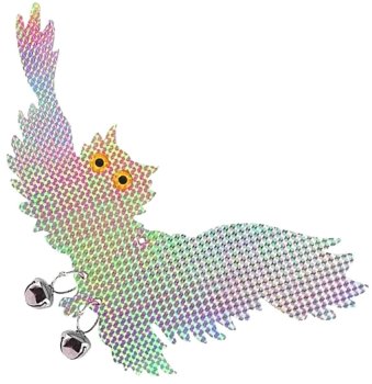 Bird repeller flying owl, holographic, 20x39 cm