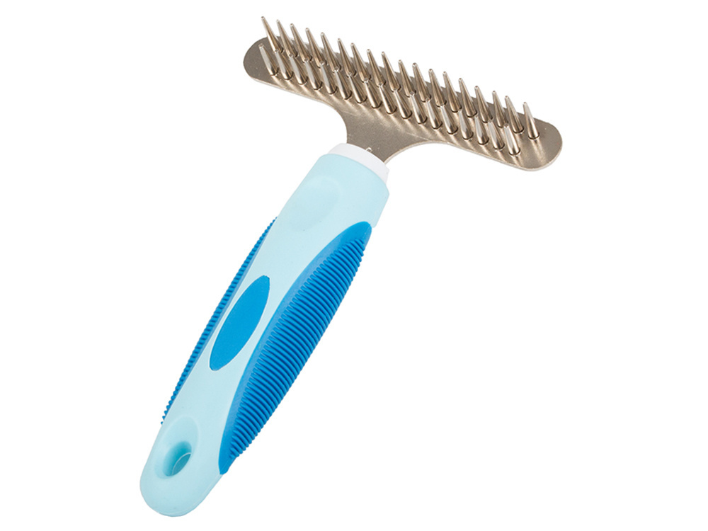 Large Deshedding Tool for Dogs and Cats Undercoat Grooming Rake (0)