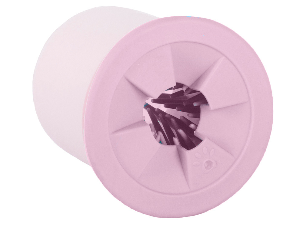 Silicone Paw Cleaner for Dogs and Cats, Portable Paw Washer Cup, Size S, Pink (0)