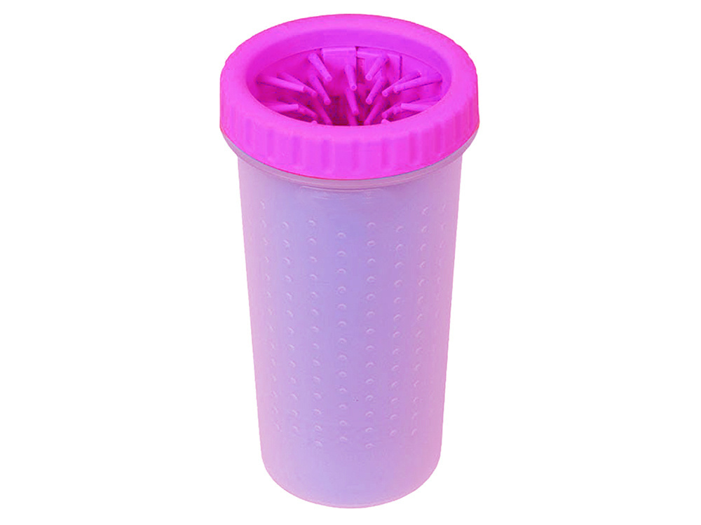 Silicone Dog Paw Cleaner Cup, Large Portable Paw Washer, XL, Pink (1)