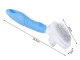 Self Cleaning Pet Comb Dog Cat Rabbit Puppy Massage Brush Tool, Blue/White
