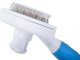 Self Cleaning Pet Comb Dog Cat Rabbit Puppy Massage Brush Tool, Blue/White