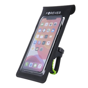 Waterproof Bike Phone Mount Forever Outdoor BH-130 for Handlebar, black