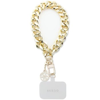 Guess Universal Big HandStrap 4G Charm Phone Lanyard, Gold