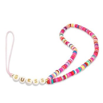Guess Heishi Beads Phone Strap 3666339048358 Multicolor Pink