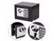 Small Electronic Safe for Home and Office with Digital Code and Key, Black