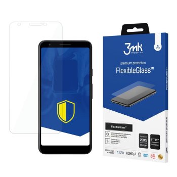 Google Pixel 3a 3MK Antimicrobial Hybrid Flexible Glass Tempered Screen Protector