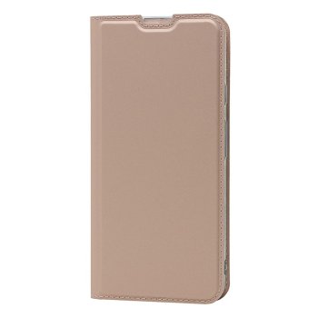 Google Pixel 5a 5G Magnetic PU Leather Phone Stand Card Slot Case Book Cover, Rose Gold