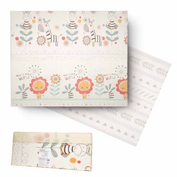 Foldable Double-Sided Foam Baby Play Mat 180x200cm, multicolor