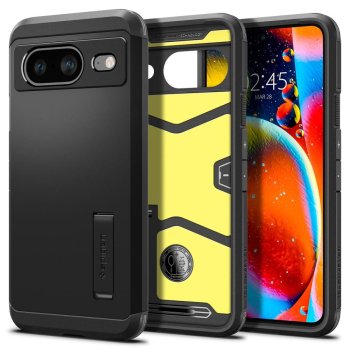 Google Pixel 8 Spigen Tough Armor Case Cover, Black